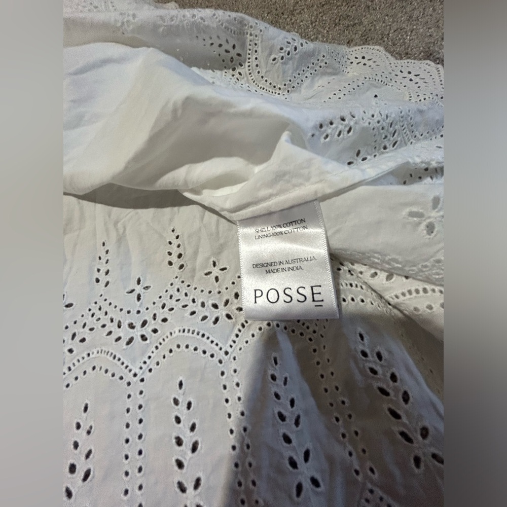 Posse the label Maisie Embroidered Cotton Maxi Dress in white! - Picture 7 of 9
